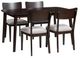 Signature Design by Ashley® Dantenton 5-Piece Beige/Merlot Dining Room Table Set-0