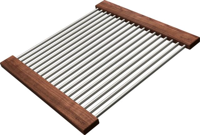 The Galley® American Black Walnut Dual Tier Drying Rack-0