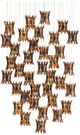 Currey & Company Alsop Black/Brown Multi-Drop Pendant Lighting-0