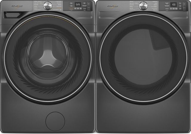 Whirlpool Front Load Pair (WFW5720RU-YWED5720RU) - Volcano Black Whirlpool Front Load Pair (WFW5720RU-YWED5720RU) - Volcano Black