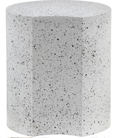 Meridian Furniture Dimple White 20" End Table-1