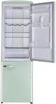 Unique® Appliances Classic Retro 12 Cu. Ft. Summer Mint Green Counter Depth Bottom Freezer Refrigerator-4