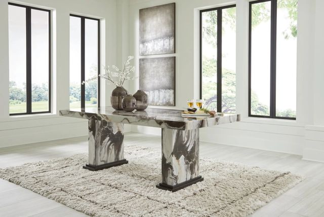 Signature Design by Ashley® Jeshina Beige/Dark Brown Dining Table-1