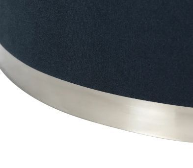 Stylecraft Blue Round Ottoman-2