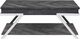 Steve Silver Co. Roma Shadow Gray Cocktail Table with Chrome Base-3