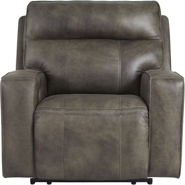 Signature Design by Ashley® Game Plan Concrete Oversized Power Recliner-1