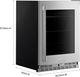 KitchenAid® 24" 5.2 Cu. Ft.  PrintShield™ Stainless Finish Built-In Undercounter Beverage Center -2