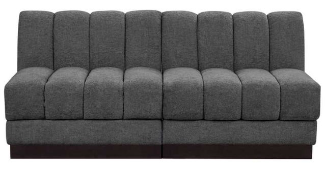Meridian Furniture Quinn 2-Piece Gray Modular Armless Sofa-1