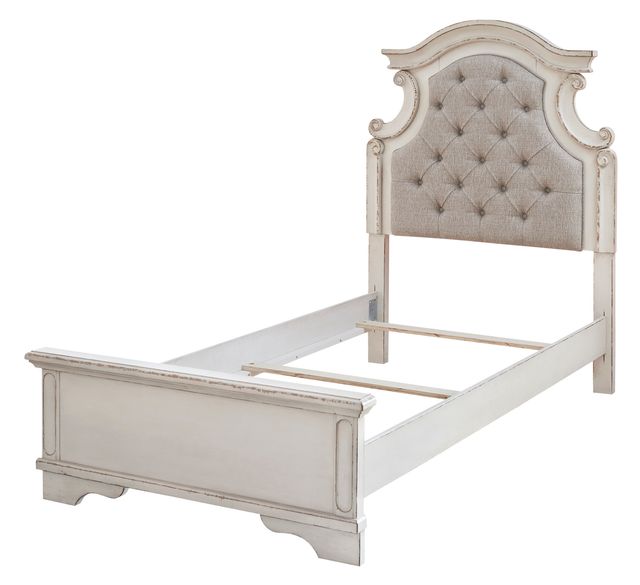 Signature Design by Ashley® Realyn Chipped White Twin Panel Headboard-1