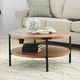 Flexsteel® Millwork Black/Umber Round Coffee Table-4