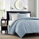 Olliix by Madison Park Blue Twin/Twin XL Quebec Reversible Coverlet Set-1