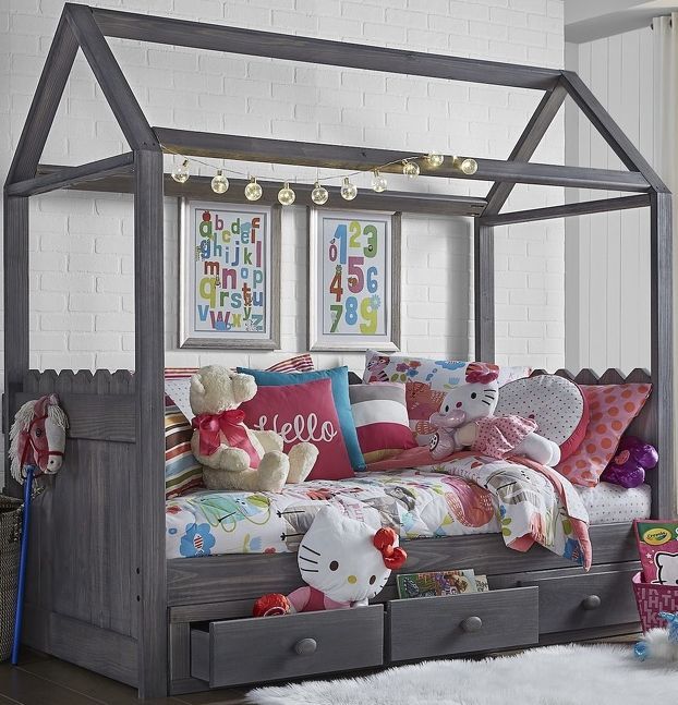 Simply Bunk Youth Beds Driftwood Cottage Youth Bed with 3 Drawers-0