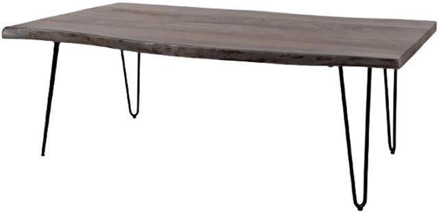Jofran Inc. Nature's Edge Slate Coffee Table with Black Base-2