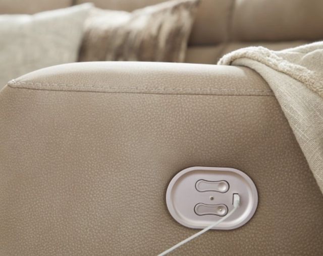 Signature Design by Ashley® Next-Gen DuraPella 3-Piece Sand Power Reclining Sectional Loveseat with Console-3