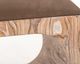 International Furniture Direct Balam Gray/Stained White Upholstered Bench-5