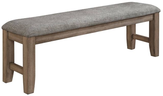 New Classic® Home Furnishings Harrisburg Gray/Walnut Dining Bench-0