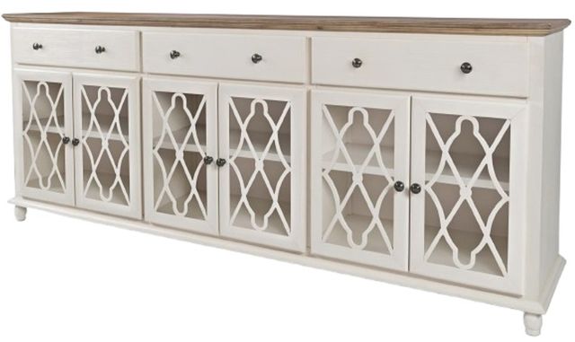 Jofran Inc. Aurora Hills Brushed White 6-Door Accent Chest-3