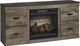 Signature Design by Ashley® Trinell Brown 60" TV Stand with Electric Fireplace-0