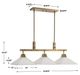 Uttermost® Brookdale Aged Brass 3-Light Linear Chandelier-2