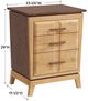 Whittier Wood® Furniture Addison Duet 3-Drawer Nightstand-2