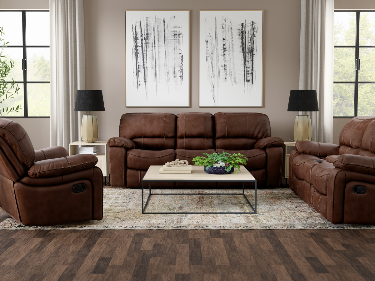 Amish Craftsman Wood Panel Club Sofa