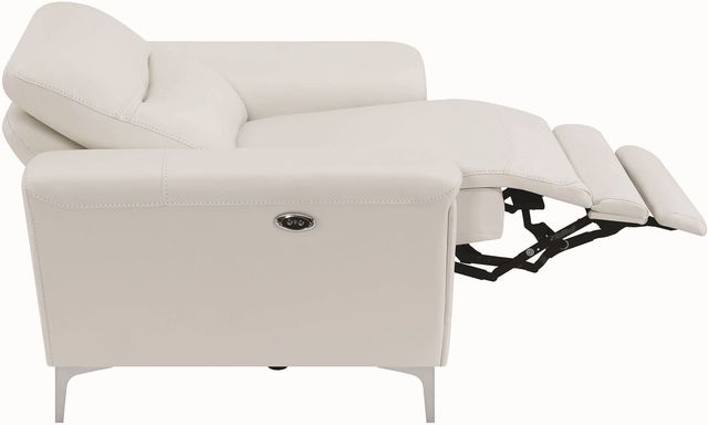 Coaster® Largo White Power Recliner-2