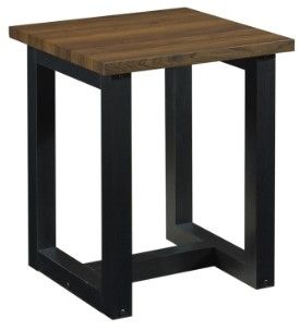Mazin Furniture Tegan 3-Piece Black/Walnut Occasional Table Set-3