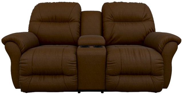 Best® Home Furnishings Customizable Bodie Leather Reclining Space Saver® Console Loveseat -1
