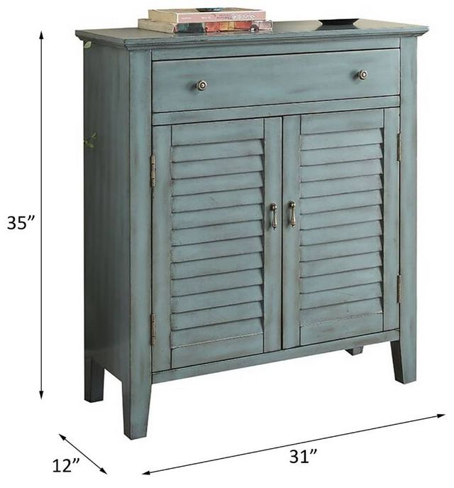 ACME Furniture Winchell Antique Blue 31" Console Cabinet-1