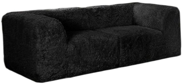 Furniture of America® Nappi Black Loveseat-0