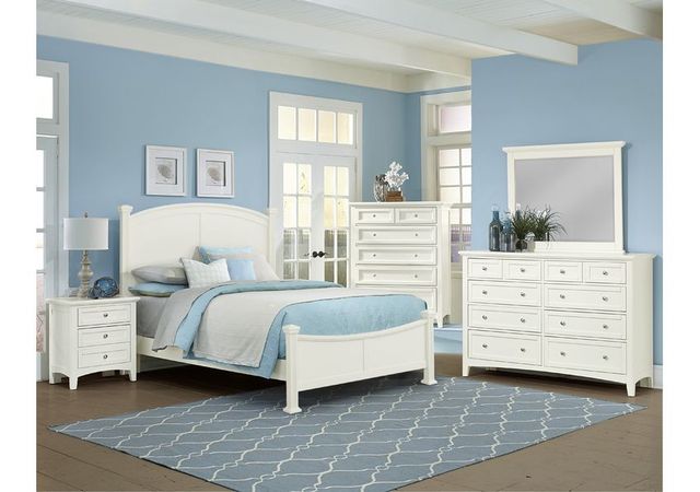 Vaughan-Bassett Bonanza White King Poster Bed-1