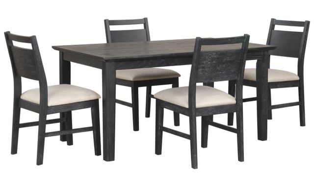 New Classic® Home Furnishings Sable Crest 5-Piece Black/Ebony Dining Table Set-0