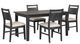 New Classic® Home Furnishings Sable Crest 5-Piece Black/Ebony Dining Table Set-0