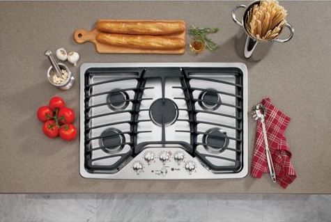 GE® Profile™ 30" Gas Cooktop-Stainless Steel-0