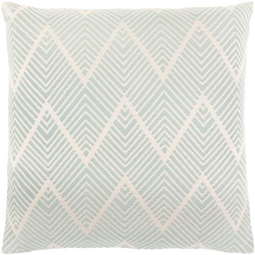 Surya Kanga Mint 18"x18" Toss Pillow with Polyester Insert-0