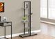 Monarch Specialties Inc. 60"H Dark Taupe with Black Metal Bookcase-4