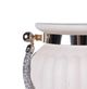 A & B Home Lula White Frosted Vase-1