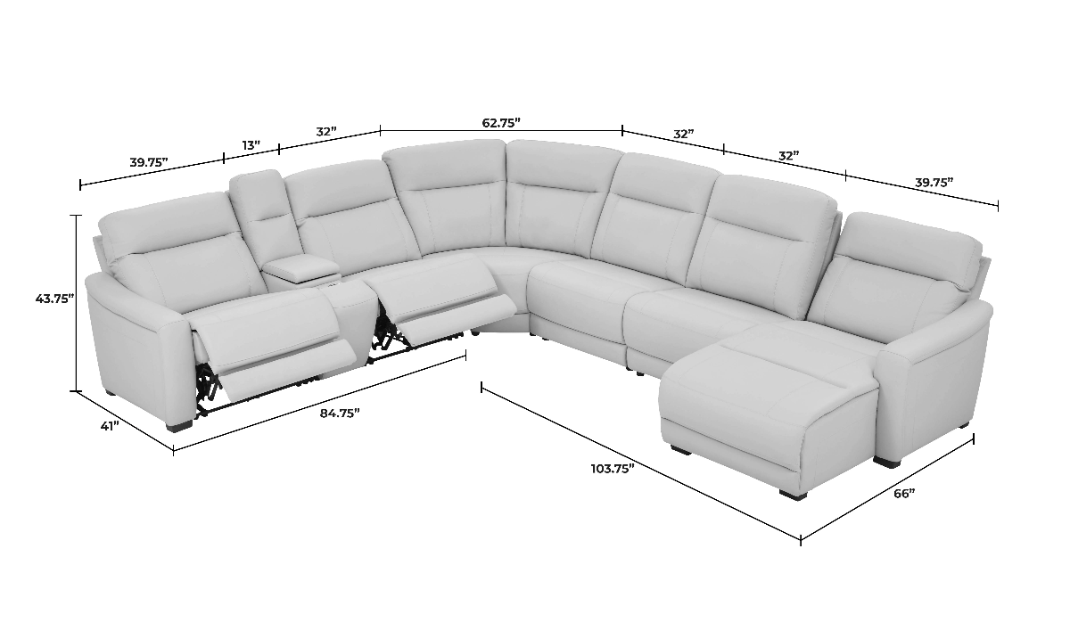 ●DREW Drew Dark Blue Micro Right Chaise Sectional | Living Room