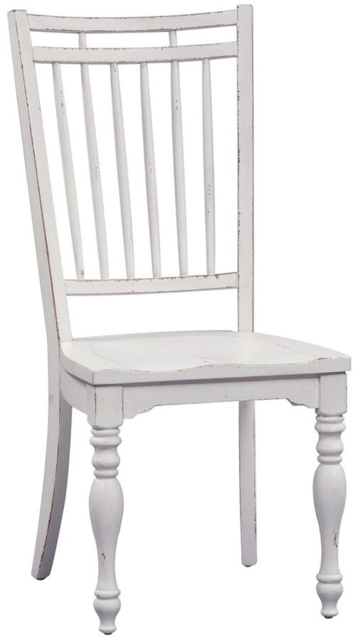 Liberty Furniture Magnolia Manor Antique White Dining Side Chair-0