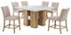Global Furniture USA D04 7-Piece Beige/Natural Silver Occasional Table Set-0