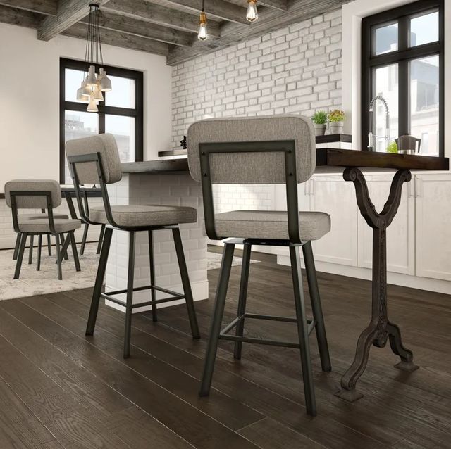Amisco Customizable Brixton Swivel Bar Stool-2