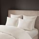 Olliix by N Natori 3 Piece White Full/Queen Hanae Cotton Blend Yarn Dyed Comforter Set-3
