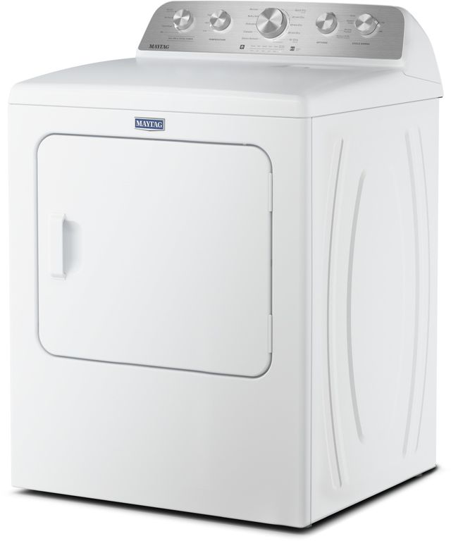 Maytag® 7 Cu. Ft. White Front Load Electric Dryer with Pet Pro Option-2