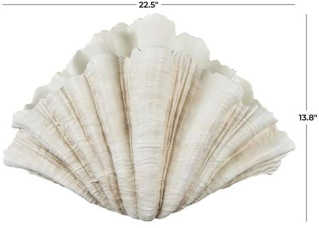 Deco Marche Cream Shell Sculpture-2