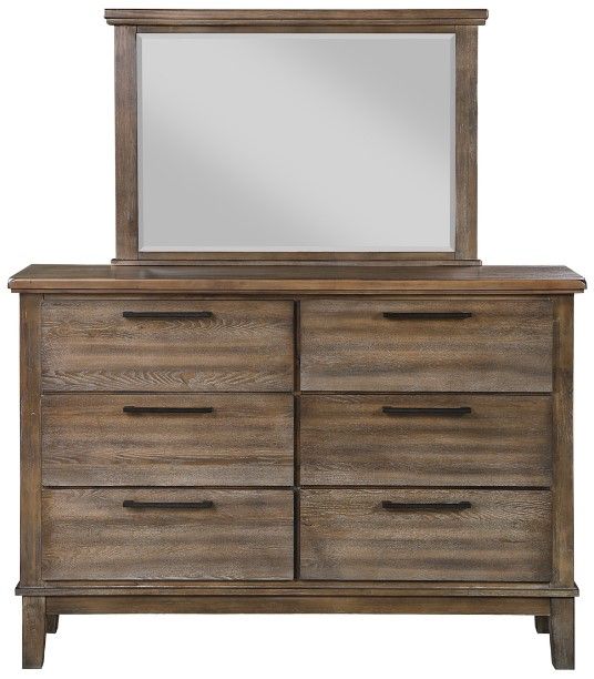 New Classic® Home Furnishings Cagney Vintage Dresser and Mirror-3