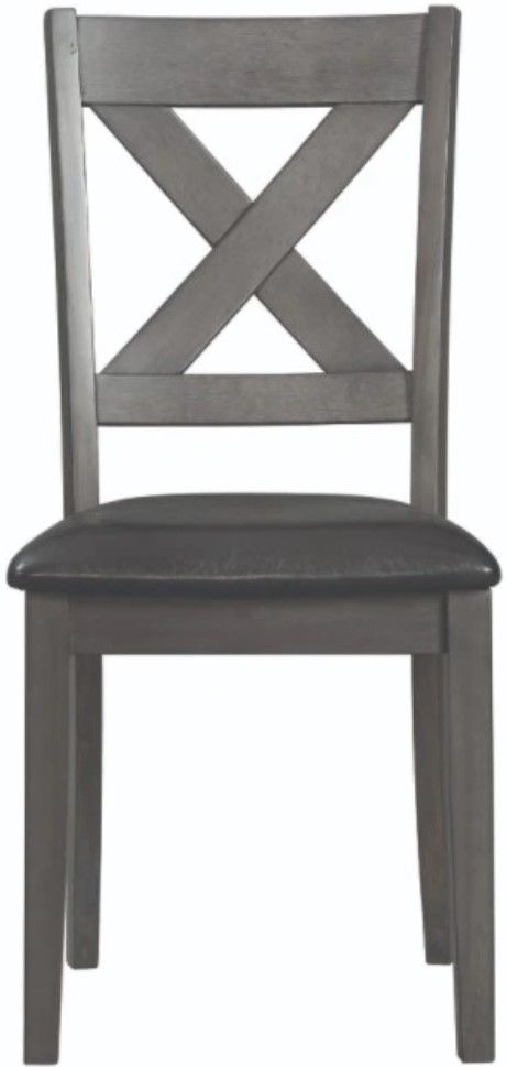 Elements International Alex Gray Dining Side Chair-1