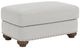 Flexsteel® Patterson Silver Glacier Ottoman with Nailhead Trim-0
