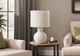 Monarch Specialties Inc. White Resin Table Lamp -2