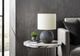 Monarch Specialties Inc. Grey Concrete/Ivory Shade Table Lamp -2