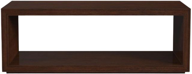 Flexsteel® Waterfall Walnut Brown Coffee Table with Casters-3